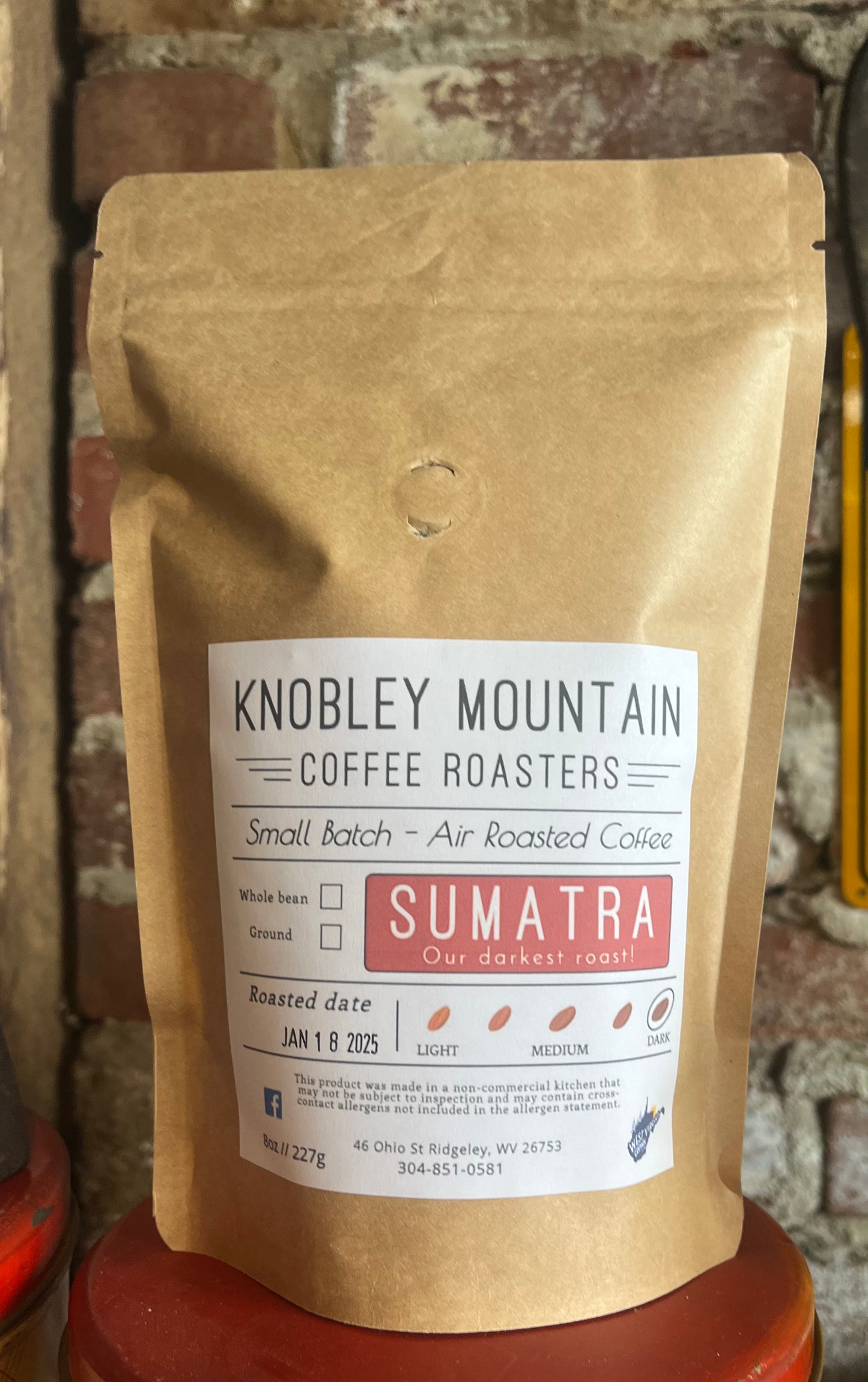 Sumatra mandheling (dark roast coffee)